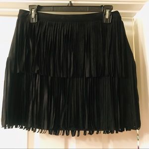 H&M faux suede skirt